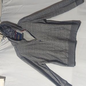 Robert Graham Size Large Hooded 1/2 Zip Hoodie